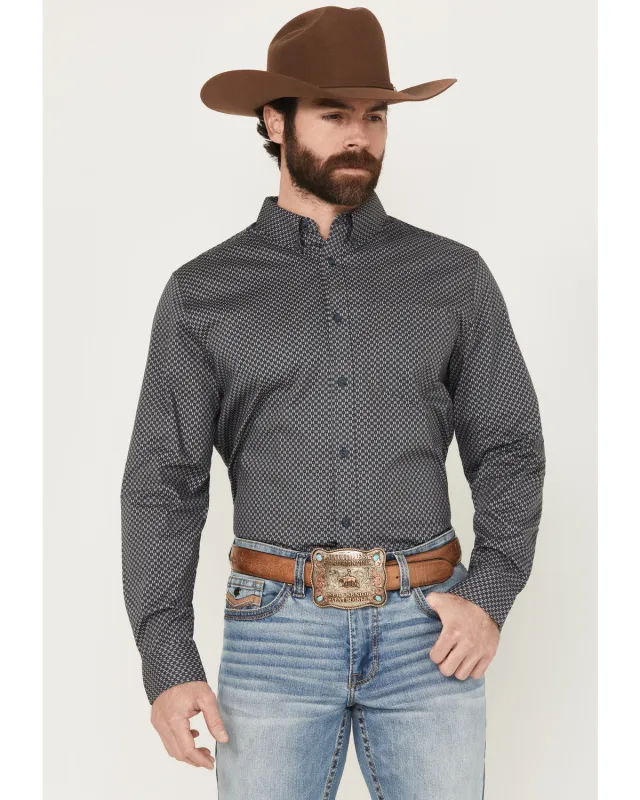 Cody James Men's San Juan Geo Print Long Sleeve Button-Down Stretch Western Shirt sold by Cody James