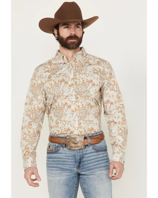 Cody James Men's Porter Floral Print Long Sleeve Button-Down Stretch Western Shirt - Big made by Cody James