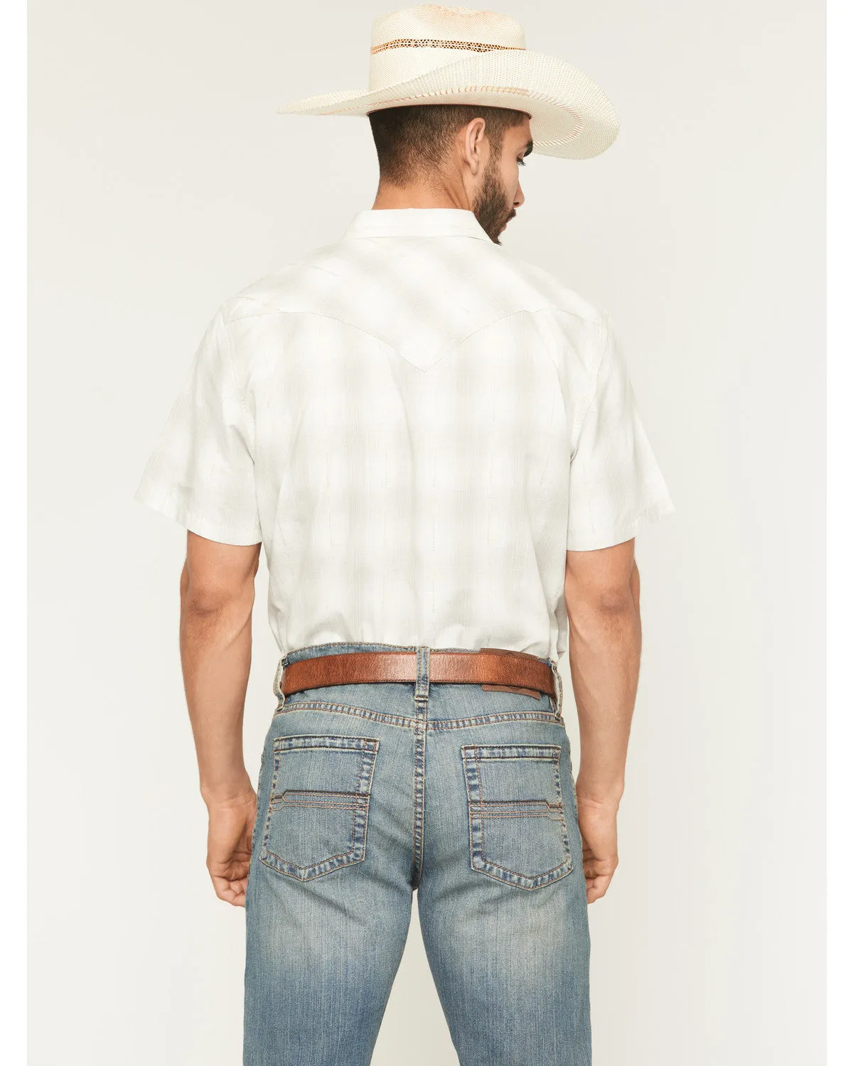 Cody James Men's Volcano Plaid Print Short Sleeve Snap Western Shirt sold by Cody James product image thumbnail 4