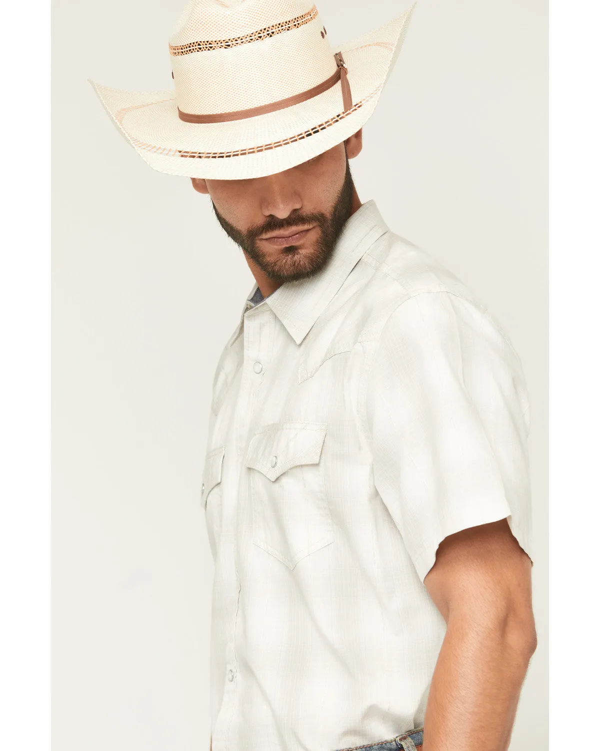 Cody James Men's Volcano Plaid Print Short Sleeve Snap Western Shirt sold by Cody James product image thumbnail 2