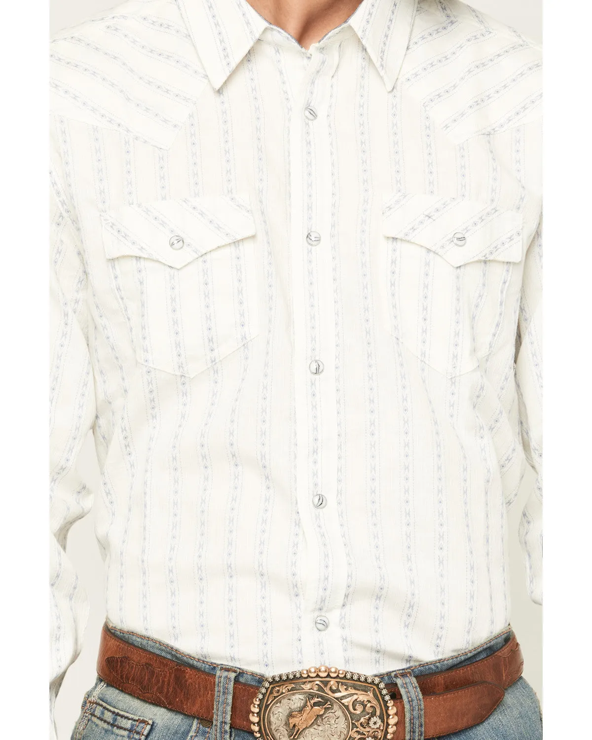 Cody James Men's Wyatt Stripe Print Long Sleeve Snap Western Shirt sold by Cody James product image thumbnail 3