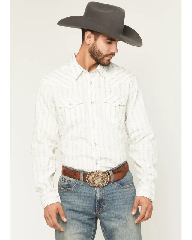 Cody James Men's Wyatt Stripe Print Long Sleeve Snap Western Shirt sold by Cody James