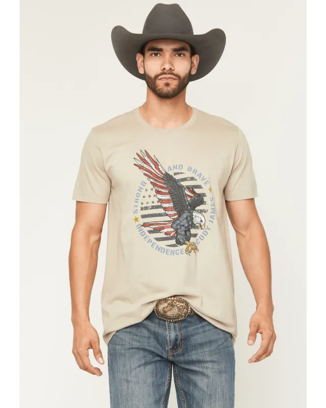 Cody James Men's Strong And Brave Short Sleeve Graphic T-Shirt sold by Cody James