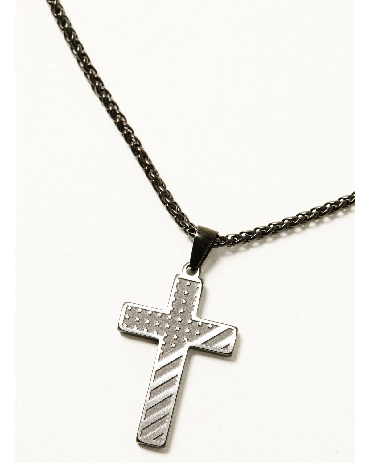 Cody James Men's Flag Cross Necklace sold by Cody James product image thumbnail 3