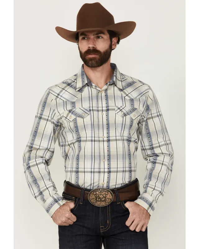 Cody James Men's Western Wind Plaid Print Long Sleeve Snap Western Shirt - Big sold by Cody James