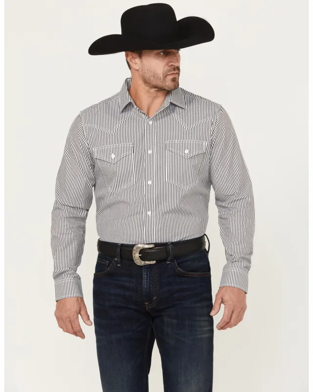 Cody James Black ™978™ Men's Condor Striped Print Long Sleeve Button-Down Western Shirt sold by Cody James