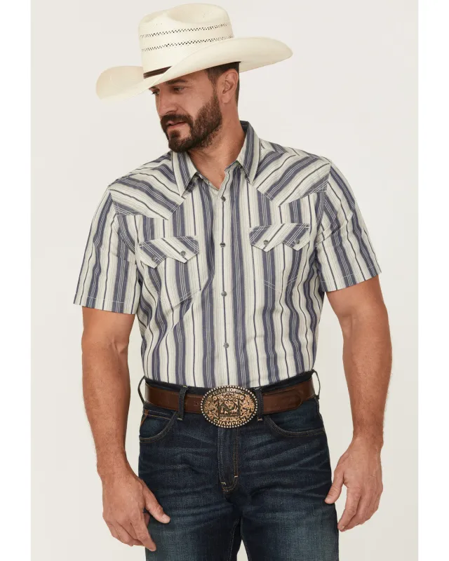 Cody James Men's Roman Striped Short Sleeve Snap Western Shirt sold by Cody James