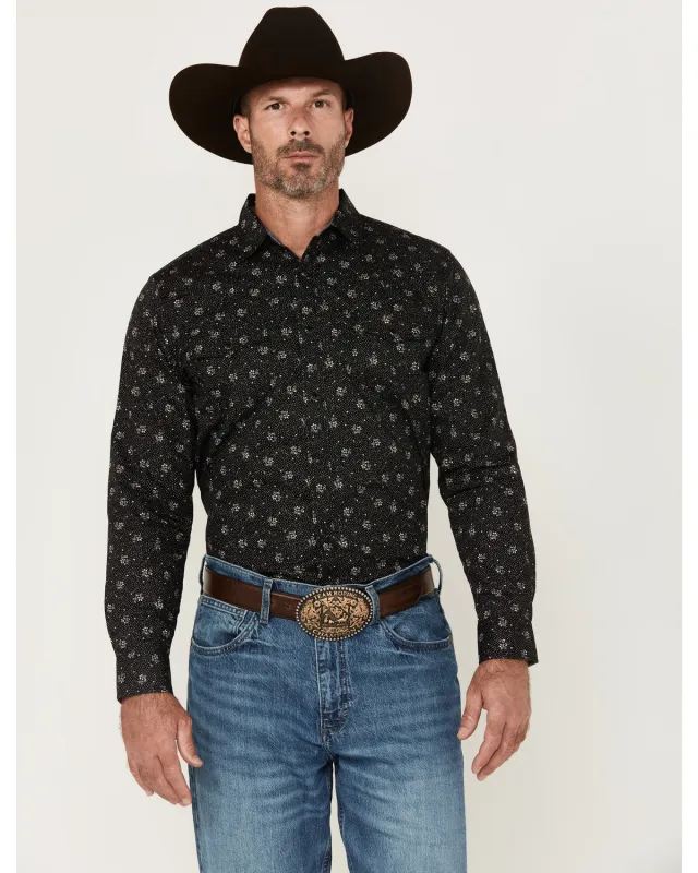 Cody James Men's Saddle Peak Floral Print Long Sleeve Snap Western Shirt sold by Cody James