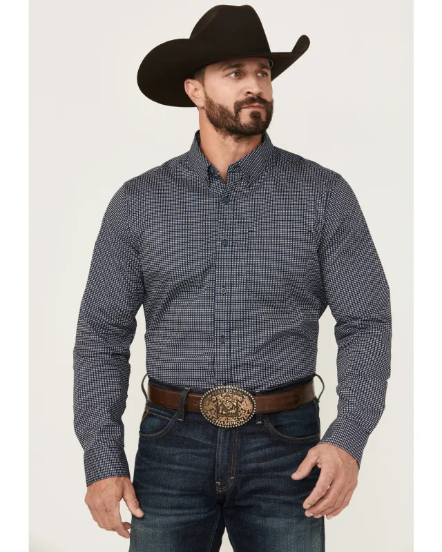 Cody James Men's Chris Geo Print Long Sleeve Button-Down Stretch Western Shirt sold by Cody James