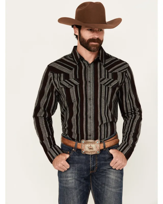 Cody James Men's Caspian Serape Striped Long Sleeve Snap Western Shirt sold by Cody James