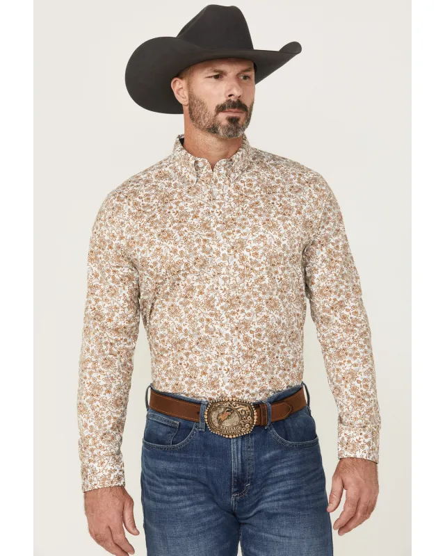 Cody James Men's Waylen Floral Print Long Sleeve Button-Down Stretch Western Shirt sold by Cody James