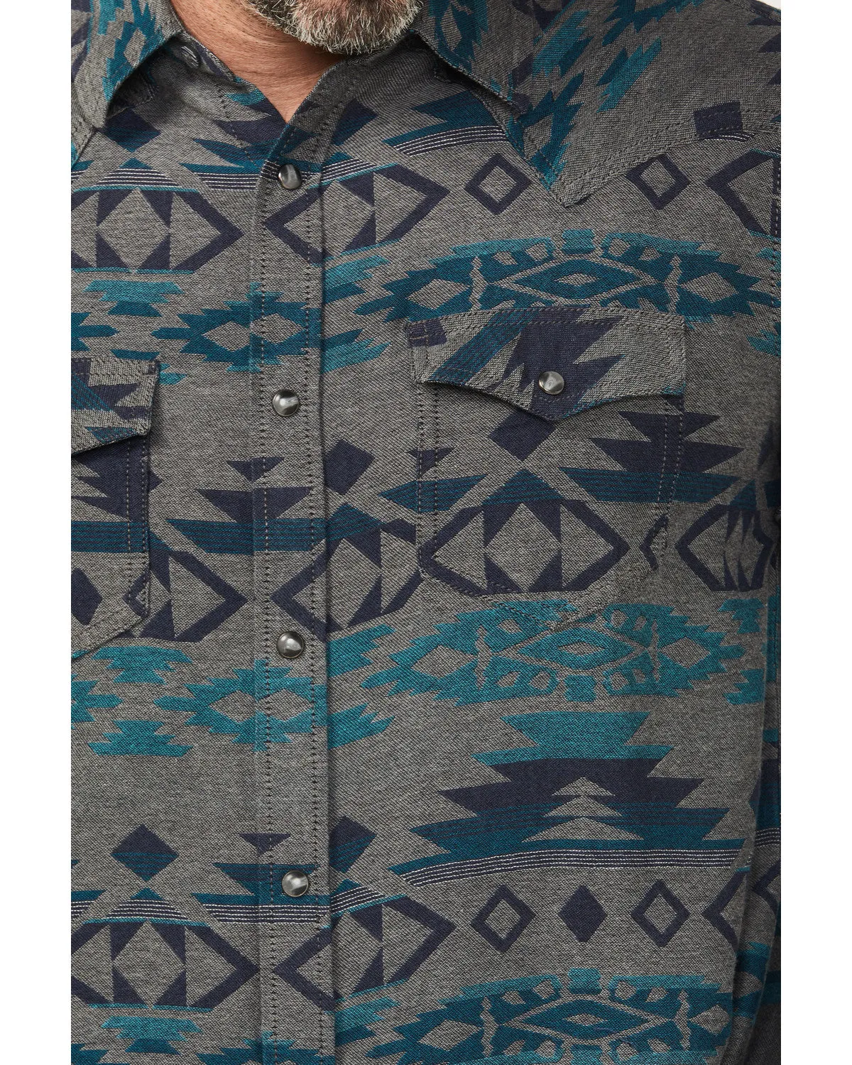 Cody James Men's Julian Southwestern Print Long Sleeve Snap Western Shirt - Big sold by Cody James product image thumbnail 3