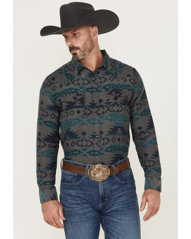 Cody James Men's Julian Southwestern Print Long Sleeve Snap Western Shirt - Big sold by Cody James