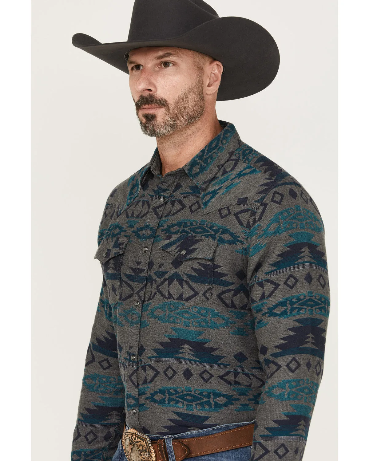 Cody James Men's Julian Southwestern Print Long Sleeve Snap Western Shirt sold by Cody James product image thumbnail 2