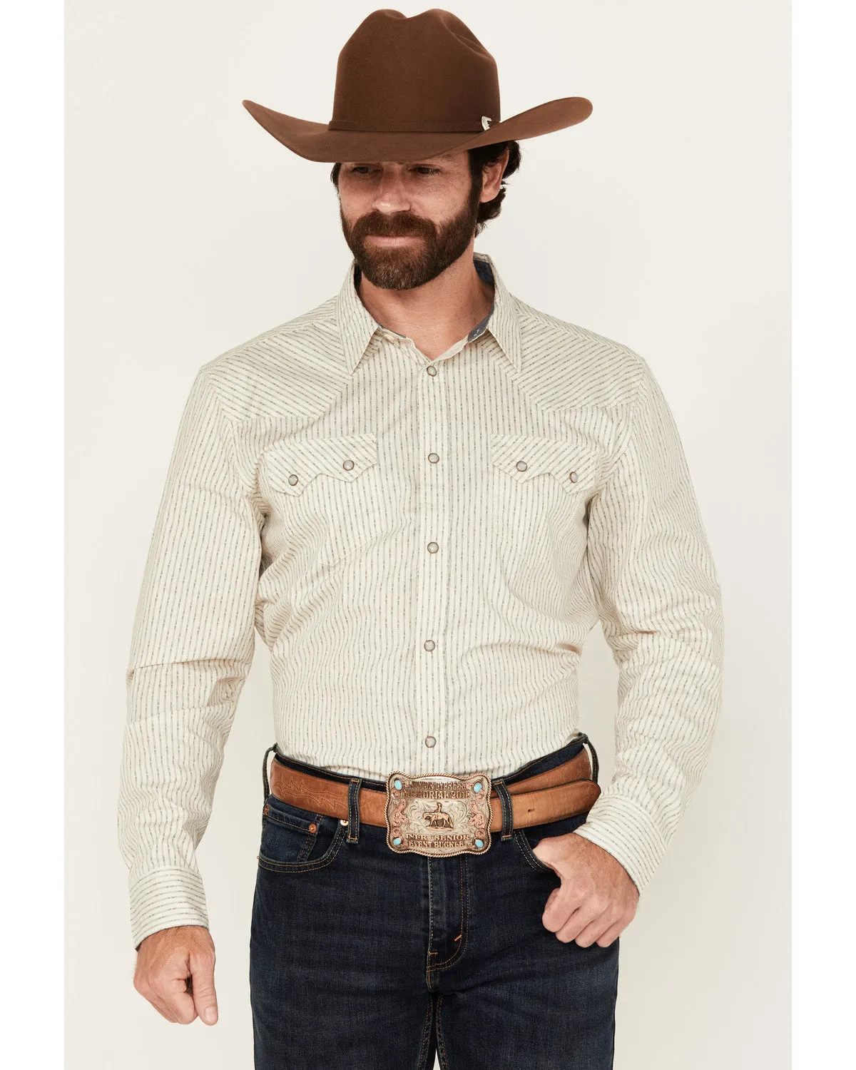 Cody James Men's Rex Striped Long Sleeve Snap Western Shirt - Tall sold by Cody James