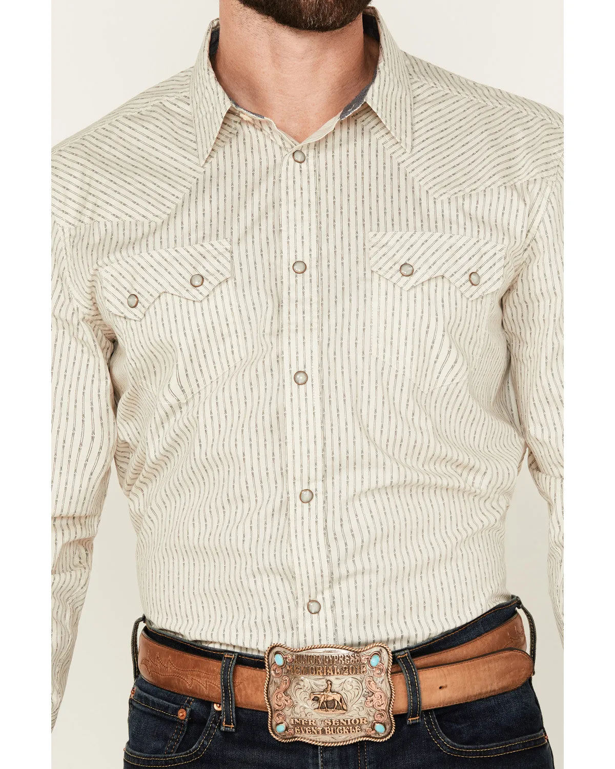 Cody James Men's Rex Striped Long Sleeve Snap Western Shirt - Tall sold by Cody James product image thumbnail 3