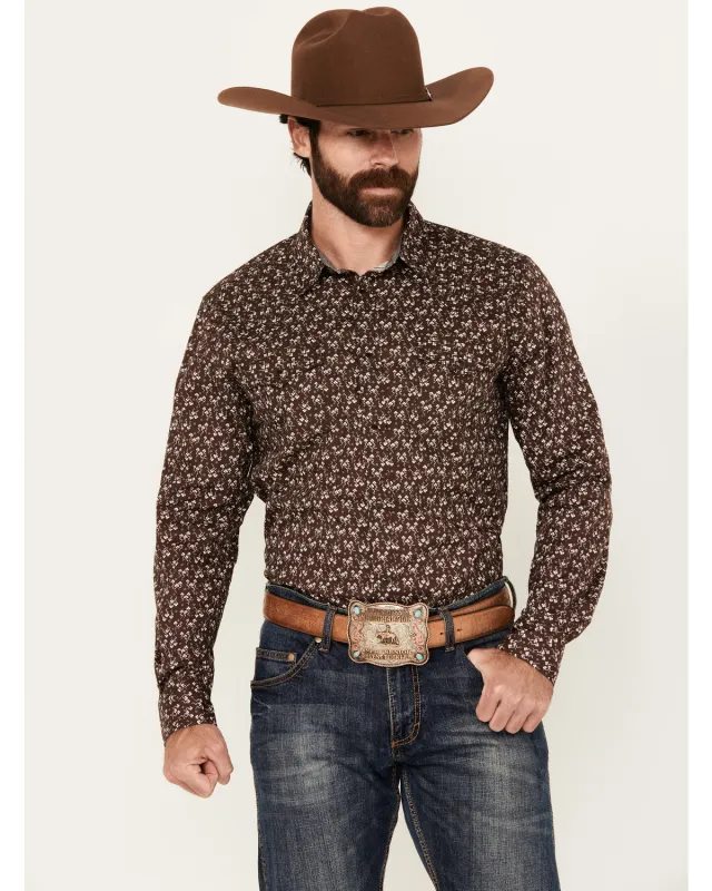 Cody James Men's Garrison Floral Print Long Sleeve Snap Western Shirt sold by Cody James