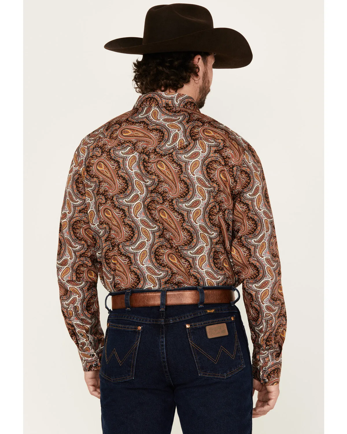 Cody James Men's Dennis Paisley Print Long Sleeve Snap Western Shirt sold by Cody James product image thumbnail 4