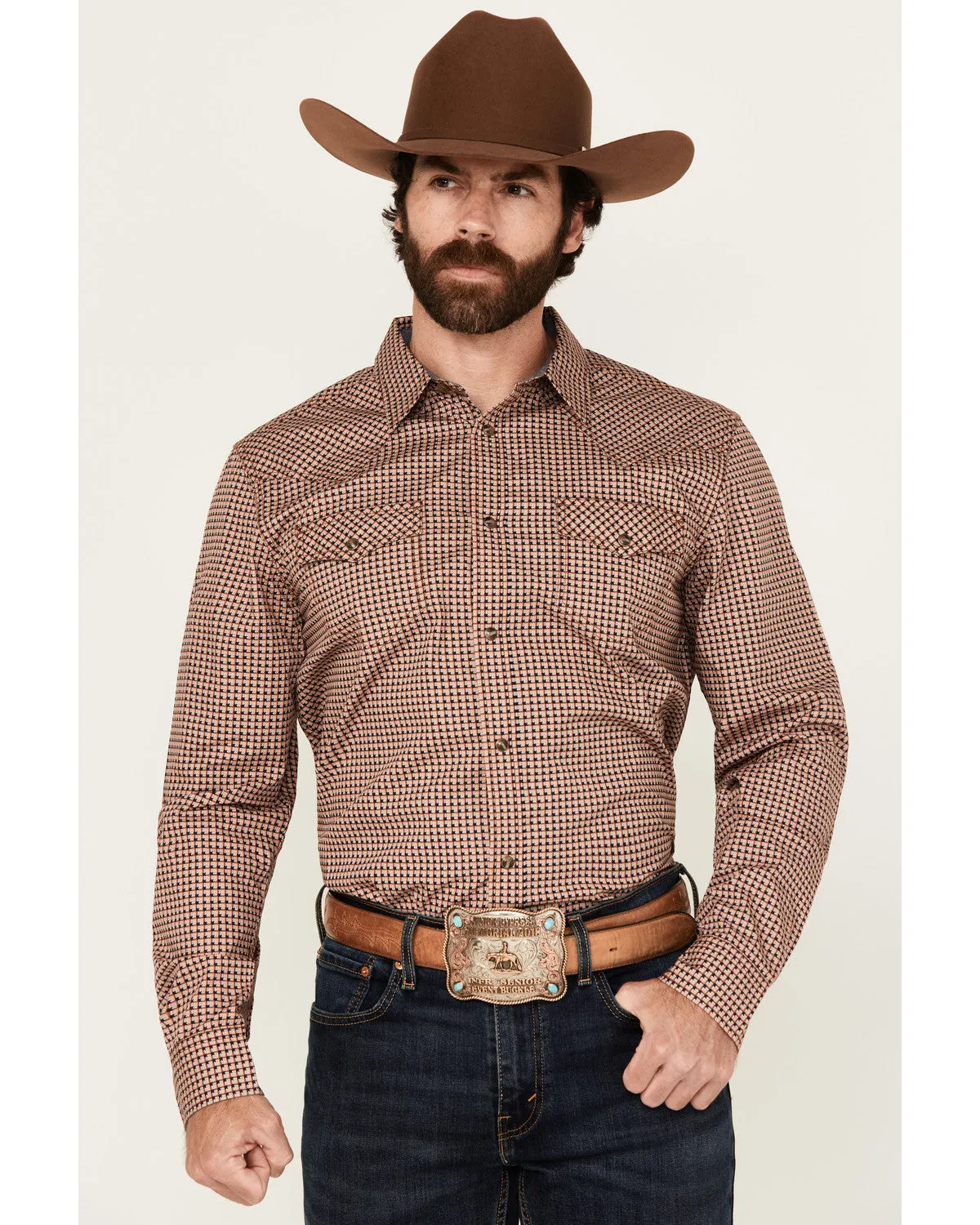 Cody James Men's Ramon Plaid Print Long Sleeve Snap Western Shirt - Big sold by Cody James