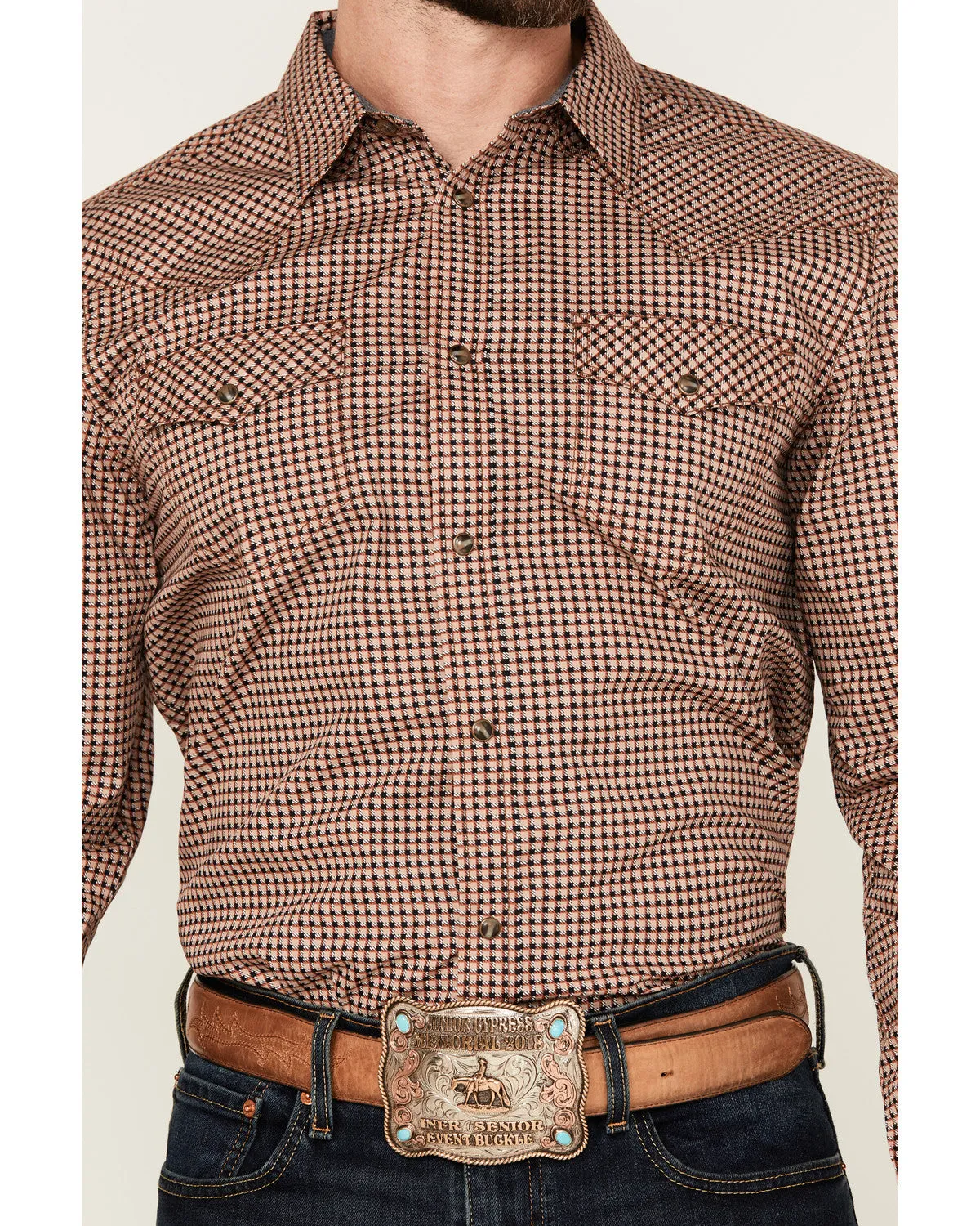 Cody James Men's Ramon Plaid Print Long Sleeve Snap Western Shirt sold by Cody James product image thumbnail 3