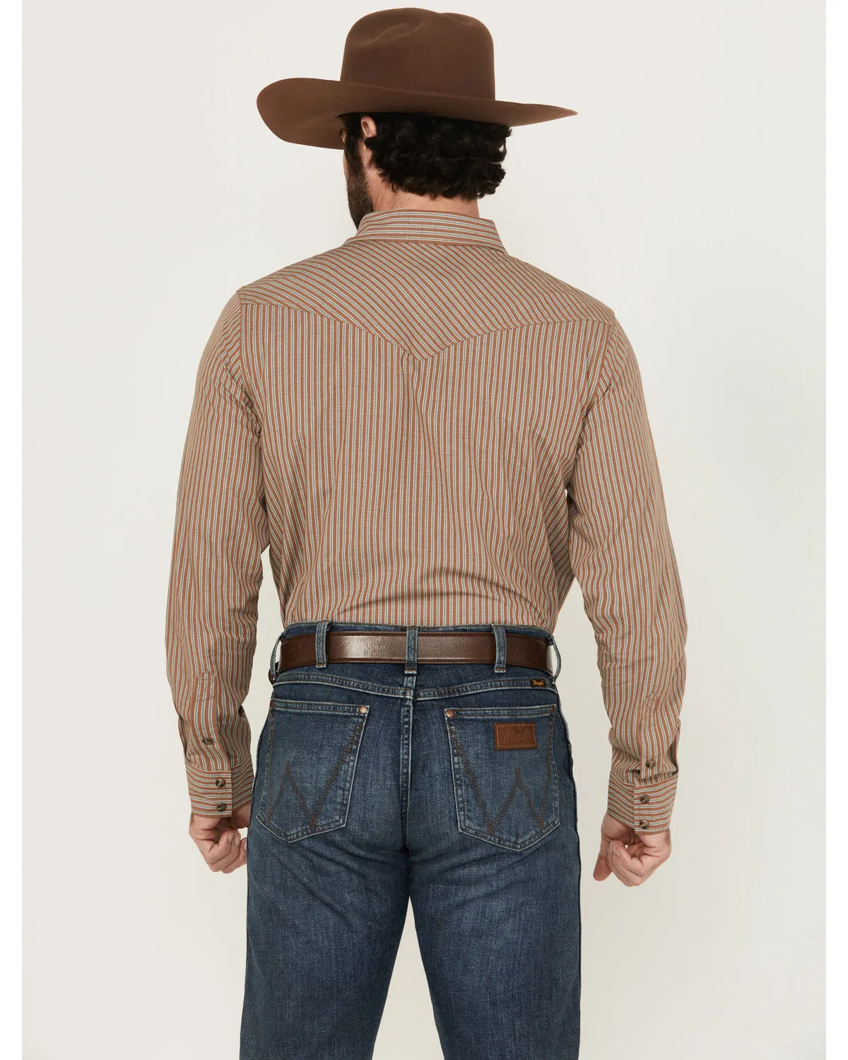 Cody James Men's Tanner Vertical Striped Print Long Sleeve Snap Western Shirt sold by Cody James product image thumbnail 4