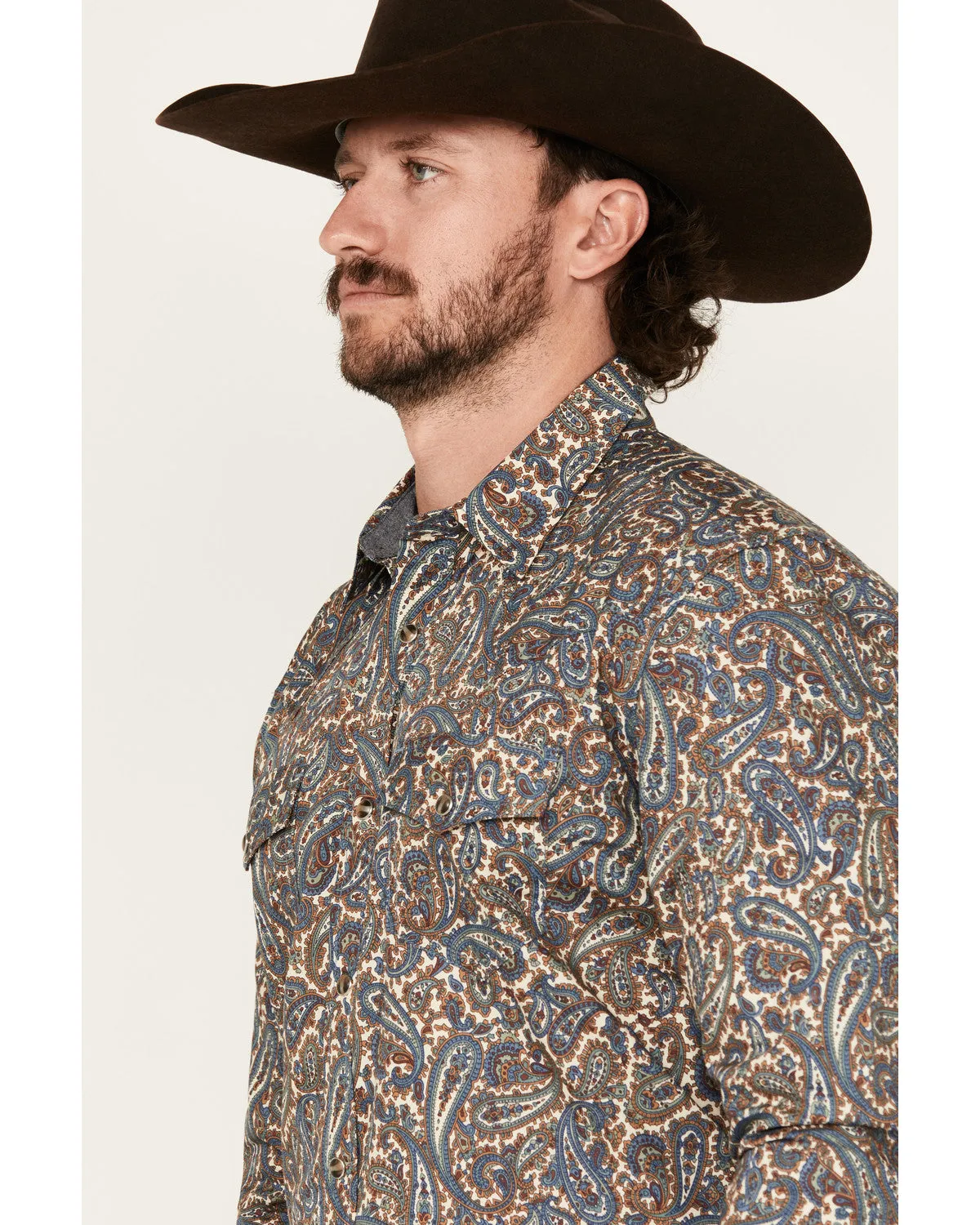 Cody James Men's Madera Paisley Print Long Sleeve Snap Western Shirt sold by Cody James product image thumbnail 2