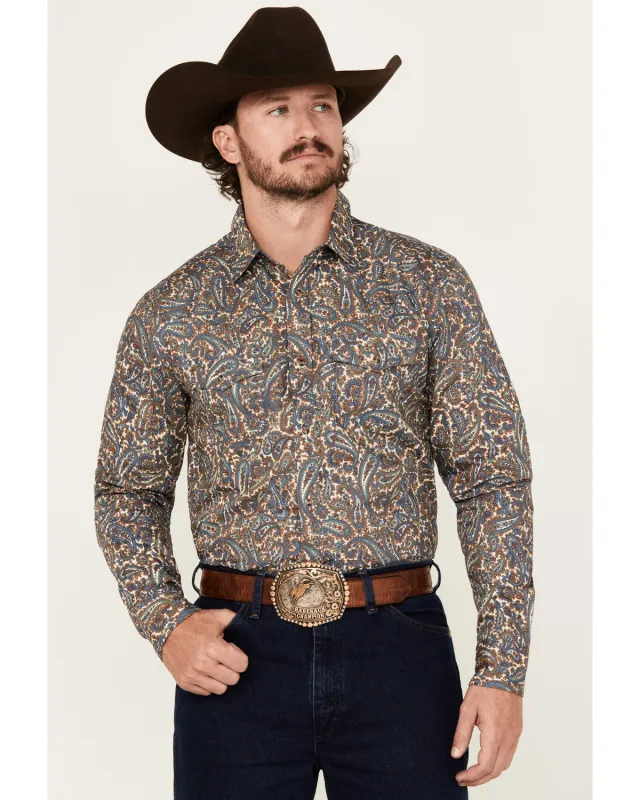 Cody James Men's Madera Paisley Print Long Sleeve Snap Western Shirt sold by Cody James