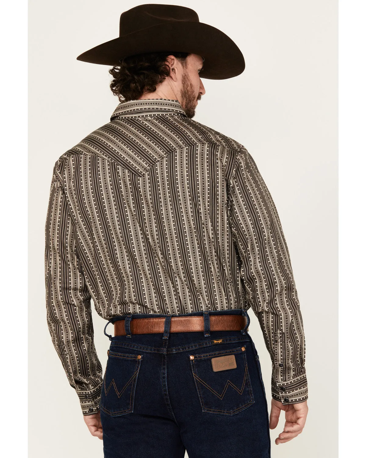 Cody James Men's Bartlett Geo Striped Long Sleeve Snap Western Shirt sold by Cody James product image thumbnail 4