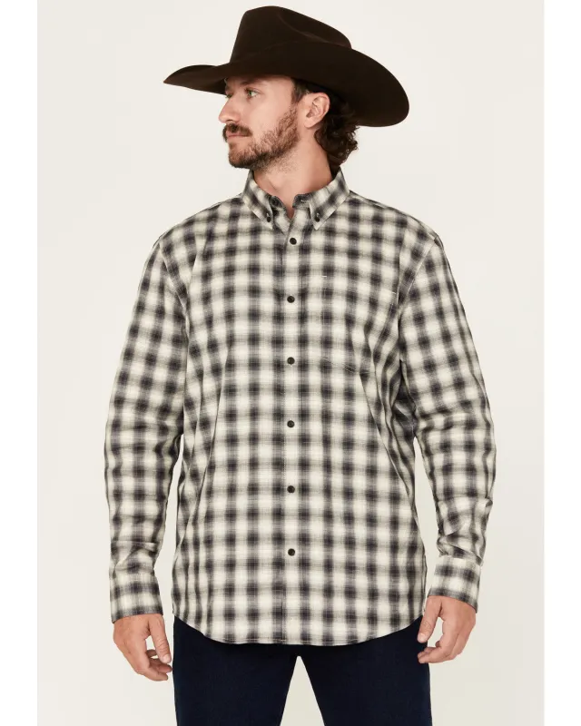 Cody James Men's Palamino Plaid Print Long Sleeve Button-Down Stretch Western Shirt - Tall sold by Cody James