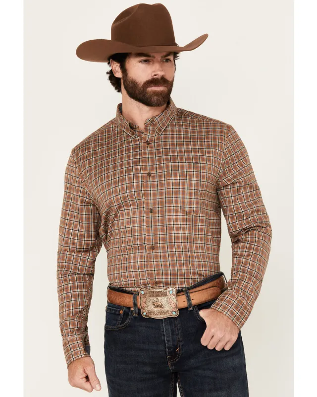Cody James Men's Adkins Plaid Print Long Sleeve Button-Down Stretch Western Shirt - Big sold by Cody James