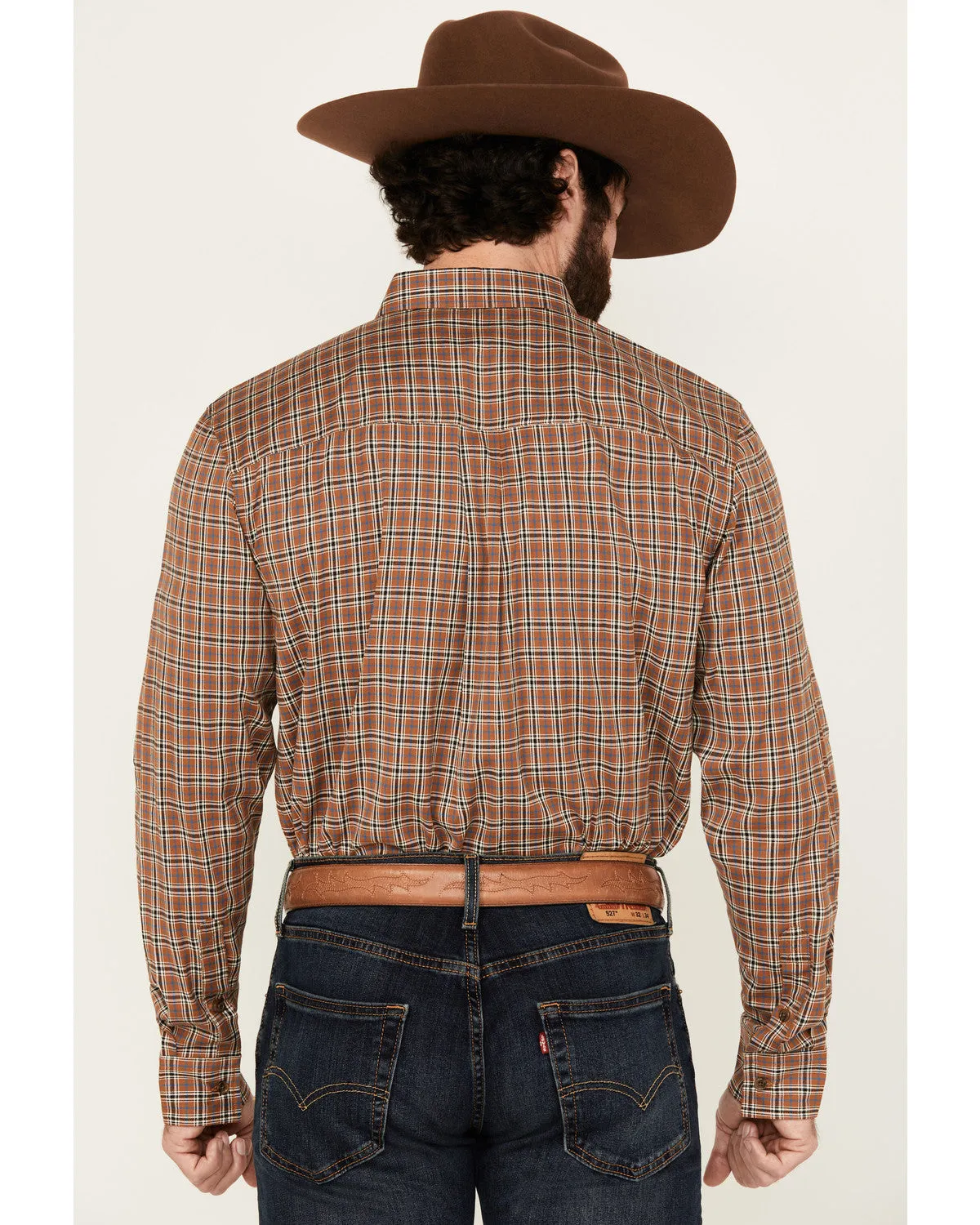 Cody James Men's Adkins Plaid Print Long Sleeve Button-Down Stretch Western Shirt sold by Cody James product image thumbnail 4