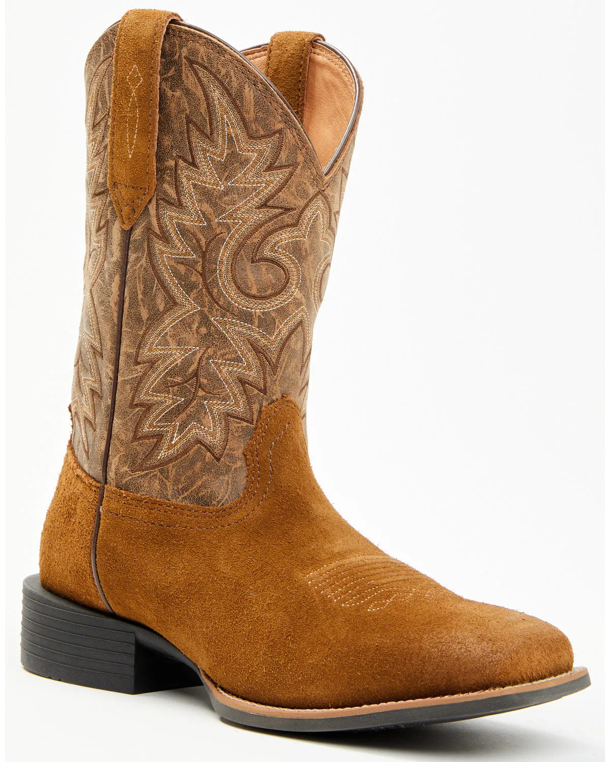 Cody James Men's Badge Xero Gravity™ Roughout Western Boots - Broad Square Toe sold by Cody James