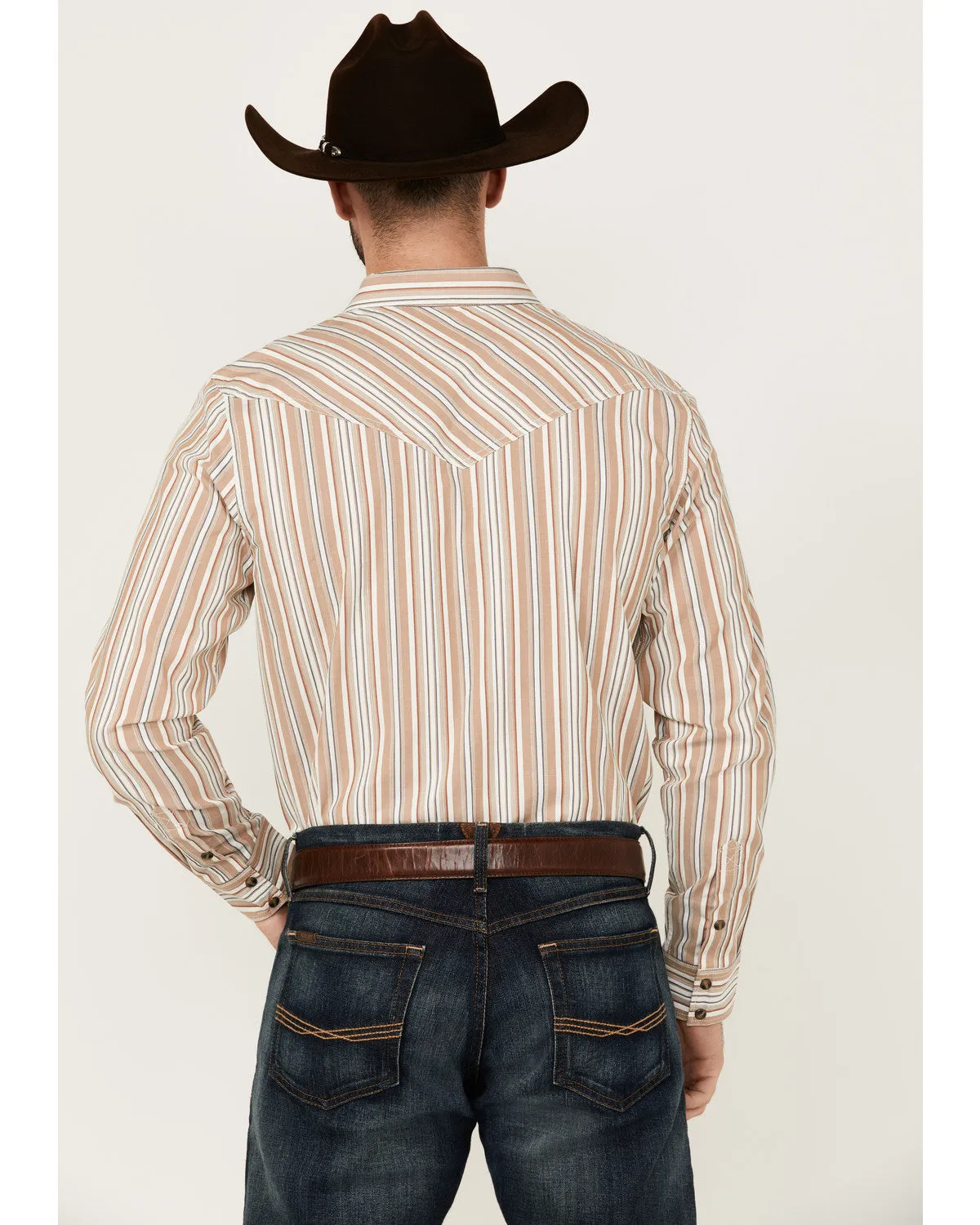 Cody James Men's Tough Guy Dobby Striped Print Long Sleeve Snap Western Shirt sold by Cody James product image thumbnail 4