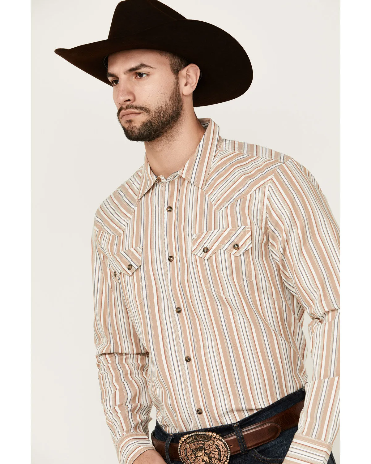 Cody James Men's Tough Guy Dobby Striped Print Long Sleeve Snap Western Shirt sold by Cody James product image thumbnail 2