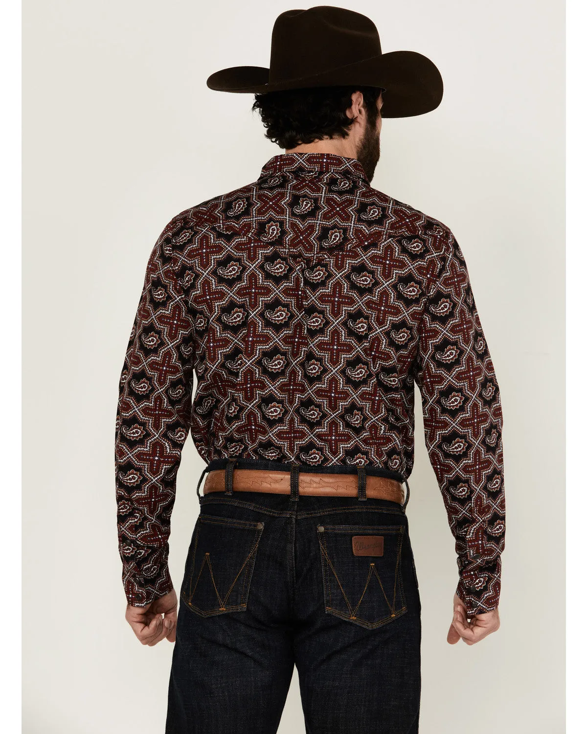 Cody James Men's Daybreak Geo Print Long Sleeve Snap Western Shirt - Tall sold by Cody James product image thumbnail 4