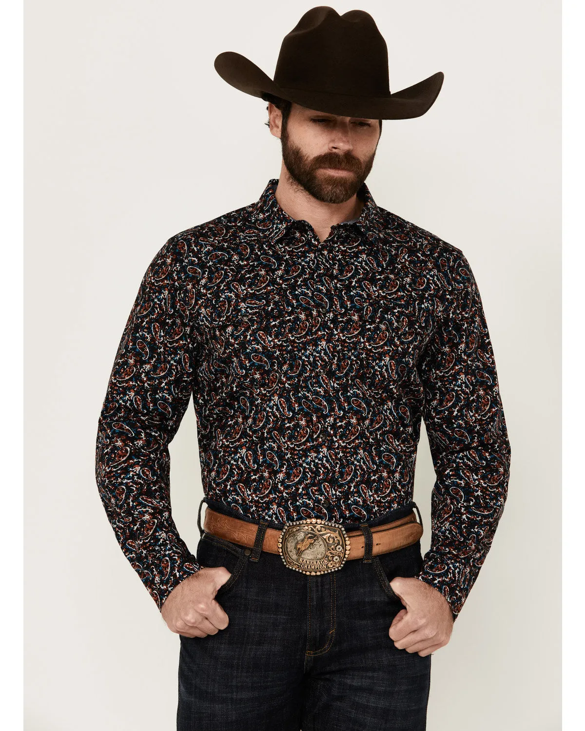 Cody James Men's Take Flight Paisley Print Long Sleeve Snap Western Shirt sold by Cody James