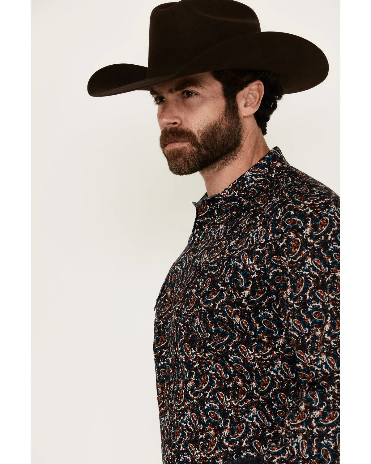 Cody James Men's Take Flight Paisley Print Long Sleeve Snap Western Shirt sold by Cody James product image thumbnail 2