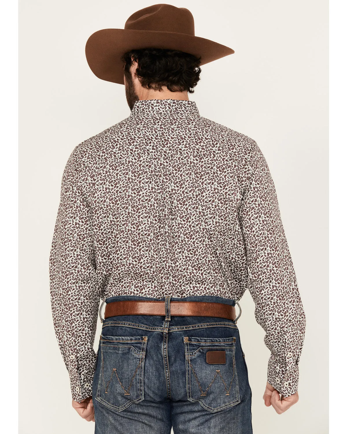 Cody James Men's Country Paisley Print Long Sleeve Button-Down Stretch Western Shirt sold by Cody James product image thumbnail 4