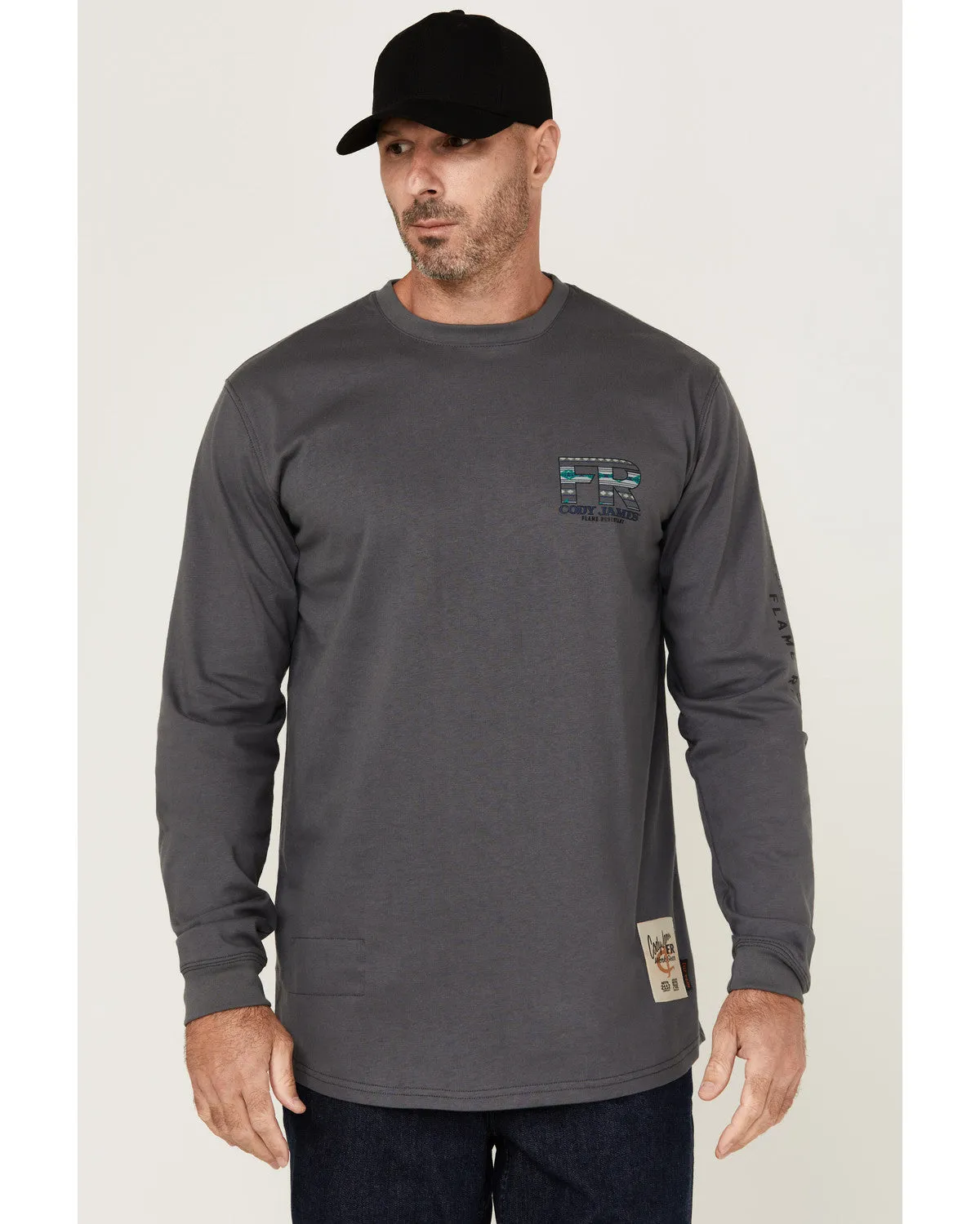 Cody James Men's FR Skull Long Sleeve Graphic T-Shirt sold by Cody James product image thumbnail 2