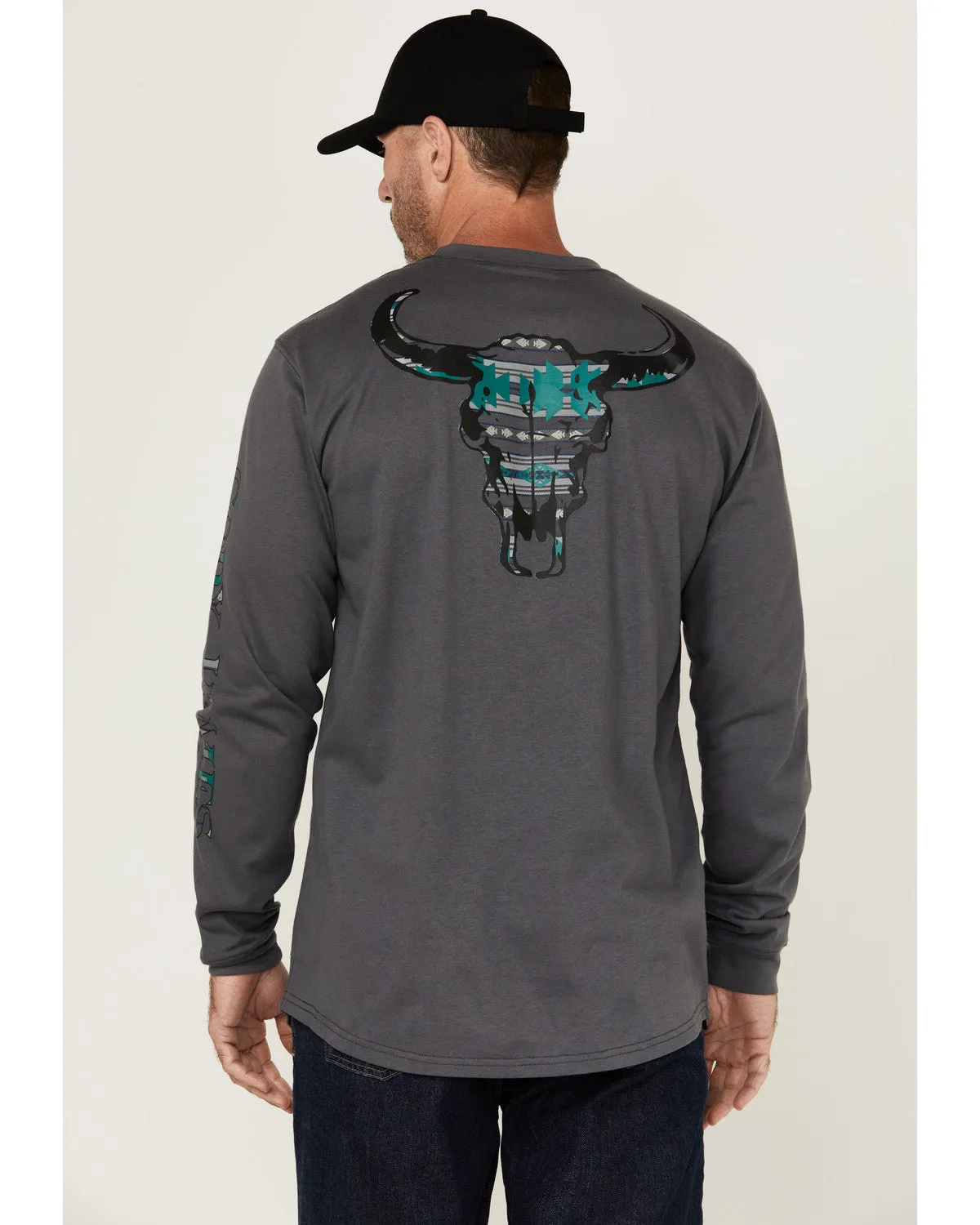 Cody James Men's FR Skull Long Sleeve Graphic T-Shirt sold by Cody James