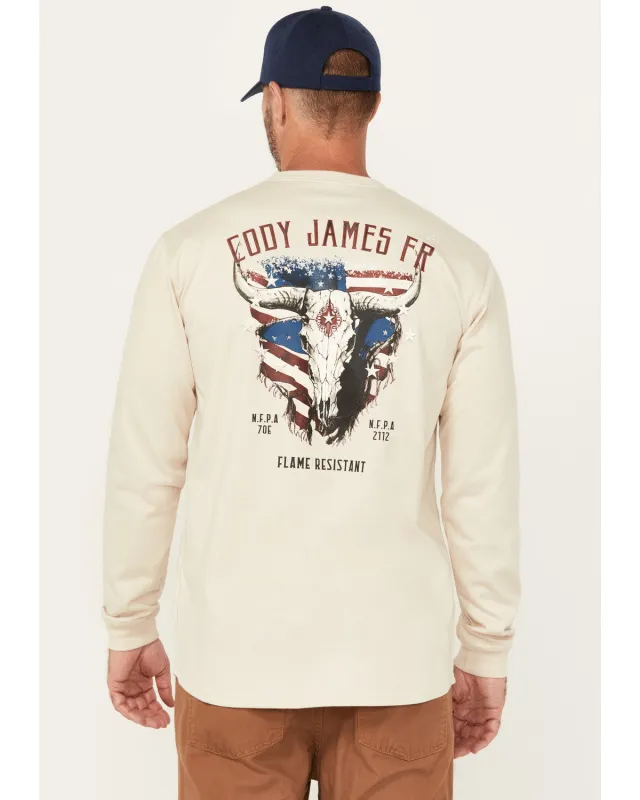 Cody James Men's FR Bull Long Sleeve Graphic Work T-Shirt sold by Cody James