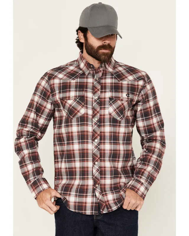 Cody James Men's FR Plaid Print Long Sleeve Snap Work Shirt sold by Cody James