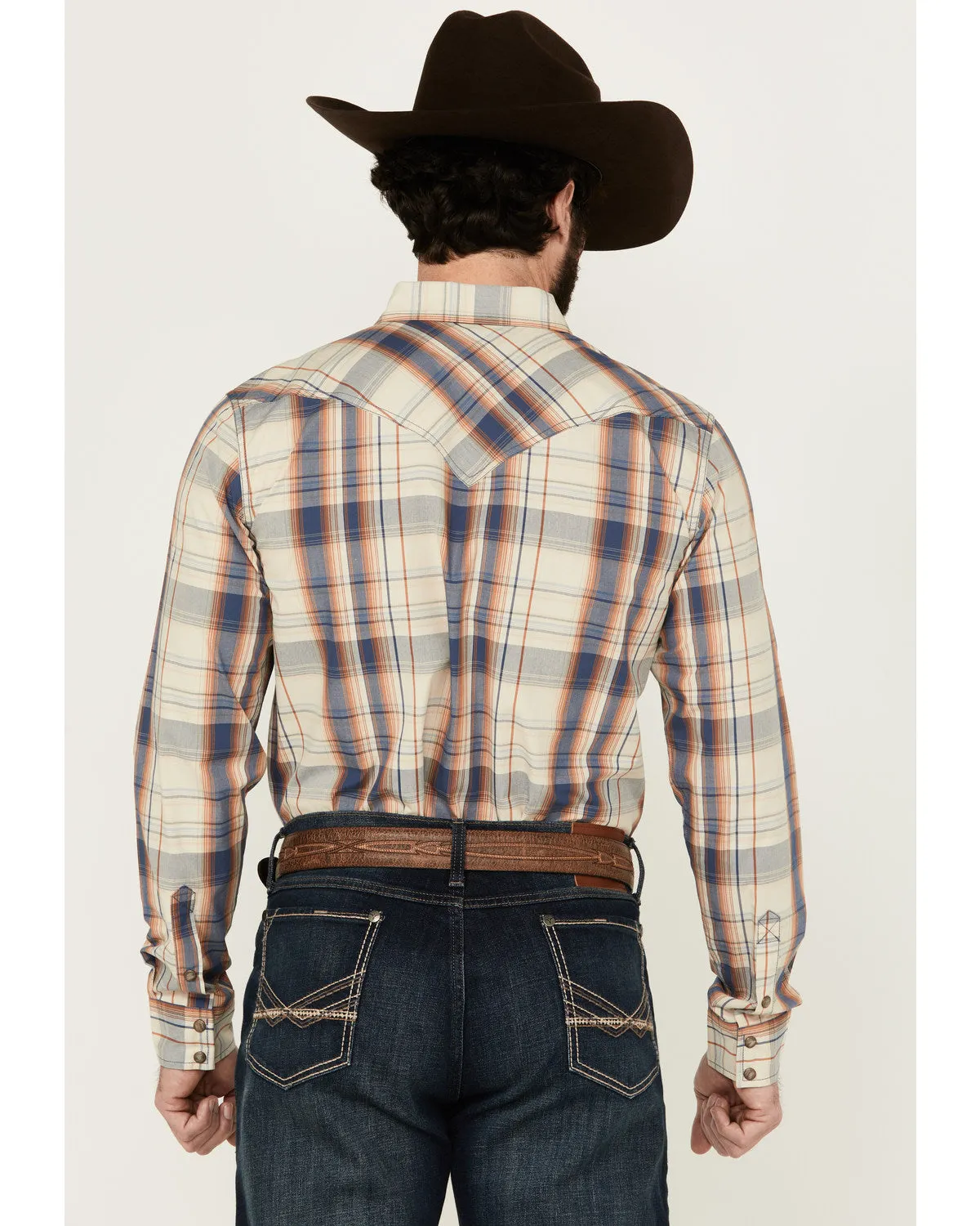 Cody James Men's Pay Day Plaid Print Long Sleeve Snap Western Shirt sold by Cody James product image thumbnail 4