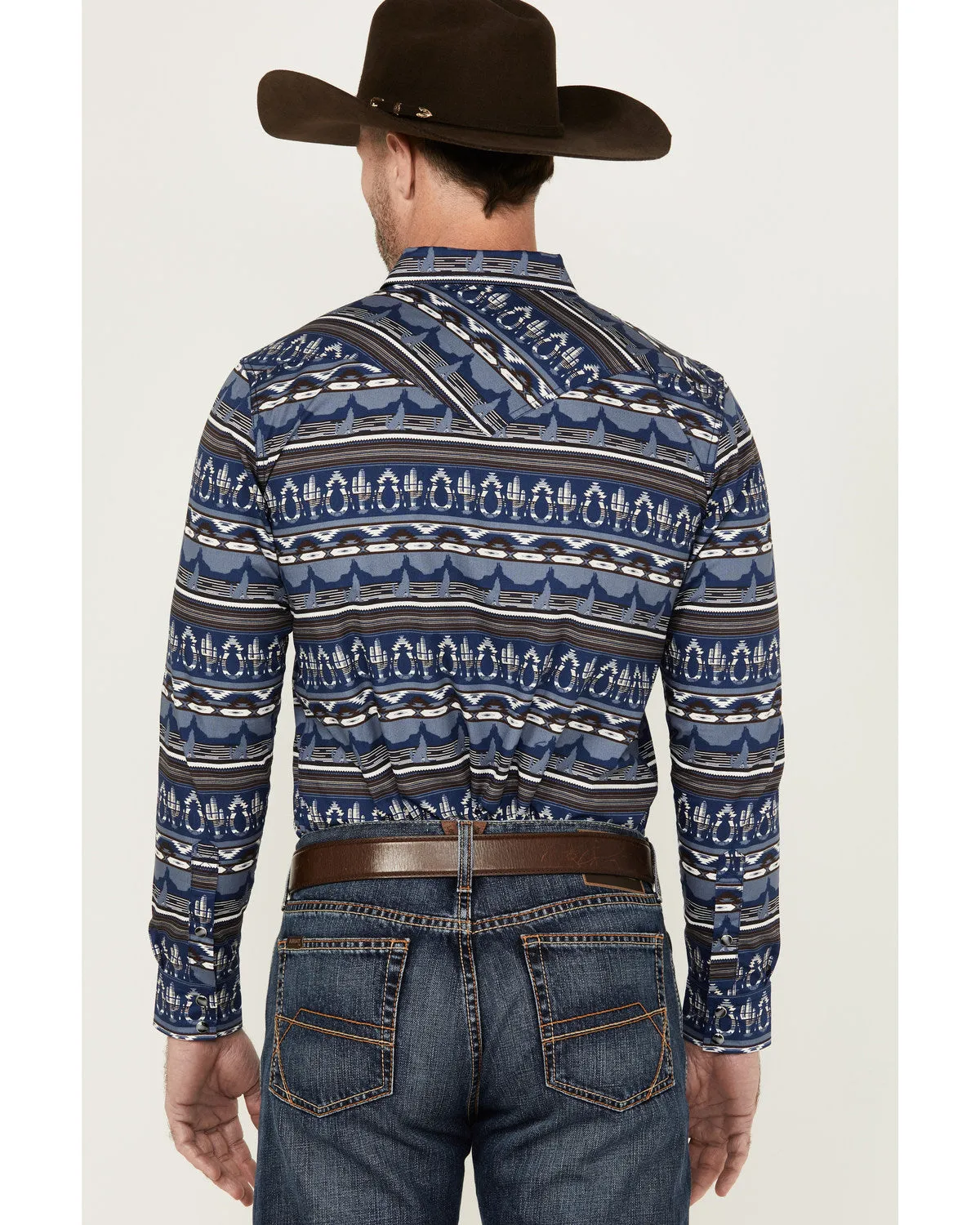 Cody James Men's Coyote Trail Southwestern Print Long Sleeve Snap Western Shirt sold by Cody James product image thumbnail 4