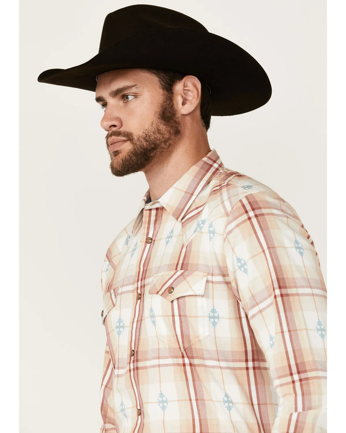 Cody James Men's Samba Plaid Print Long Sleeve Snap Western Shirt - Tall sold by Cody James product image thumbnail 2