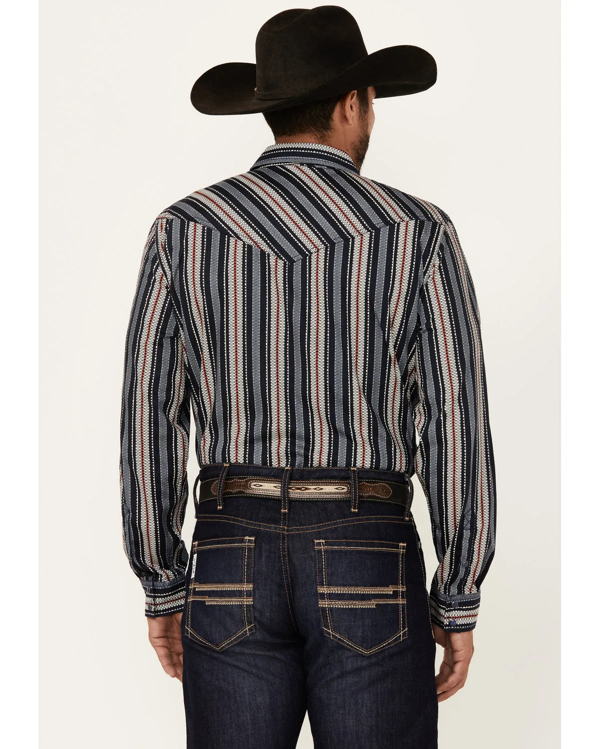 Cody James Men's Harvest Striped Long Sleeve Snap Western Shirt sold by Cody James product image thumbnail 4