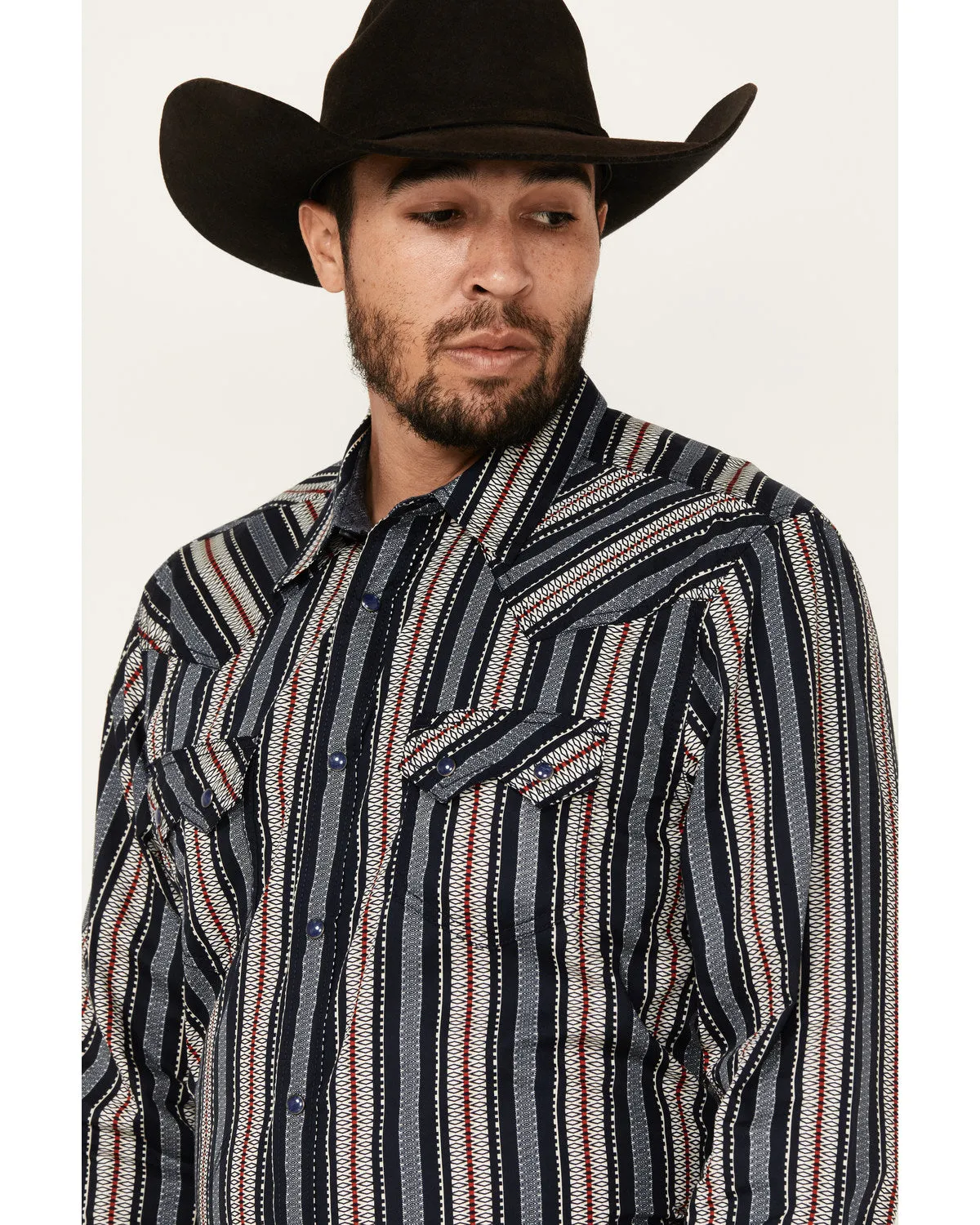 Cody James Men's Harvest Striped Long Sleeve Snap Western Shirt sold by Cody James product image thumbnail 2
