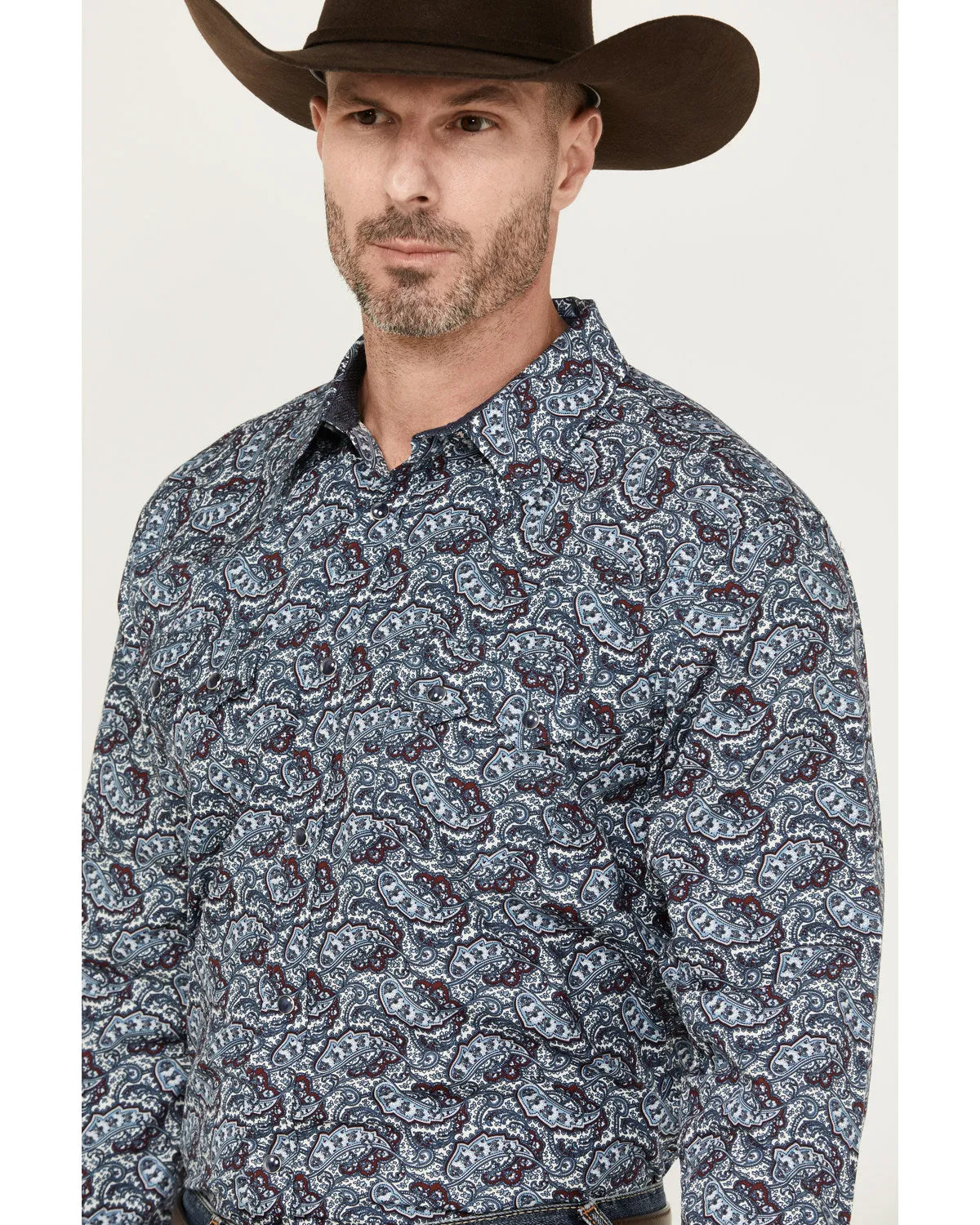 Cody James Men's Refresh Paisley Print Long Sleeve Snap Western Shirt sold by Cody James product image thumbnail 2