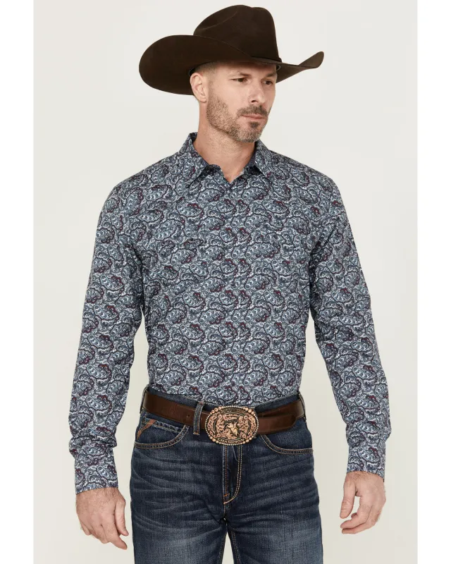 Cody James Men's Refresh Paisley Print Long Sleeve Snap Western Shirt sold by Cody James