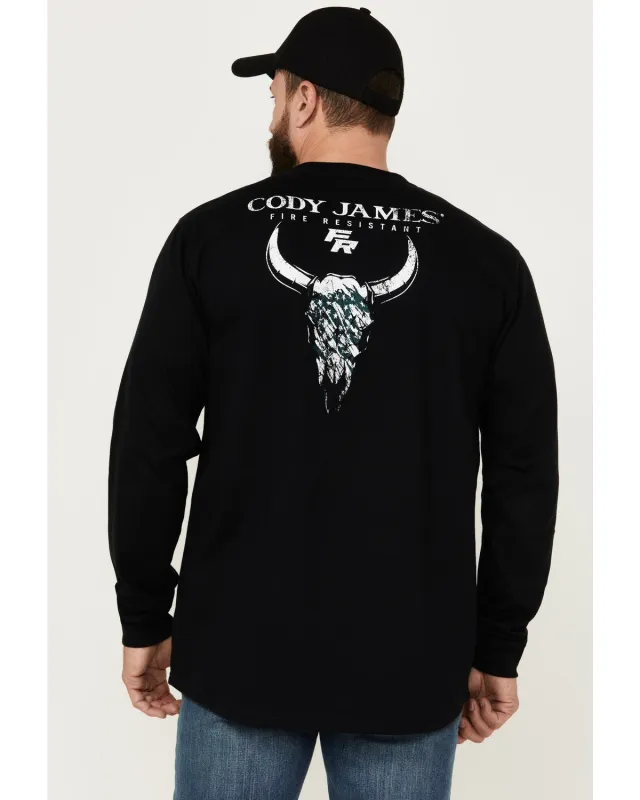 Cody James Men's FR Graphic Long Sleeve Graphic Work T-Shirt sold by Cody James